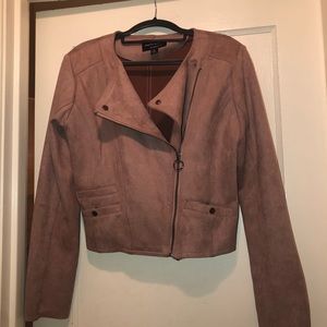 Women Small Pink Suede jacket